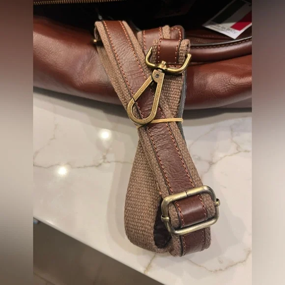 🆕 Lucaldo Firenze Leather Duffle Bag - Picture 9 of 17